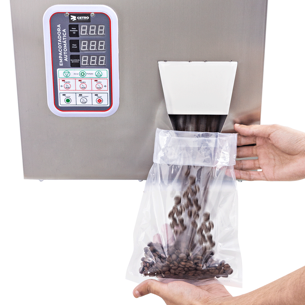 Dosadora de Balança Eletrônica perfeita para dosagem de café em grãos