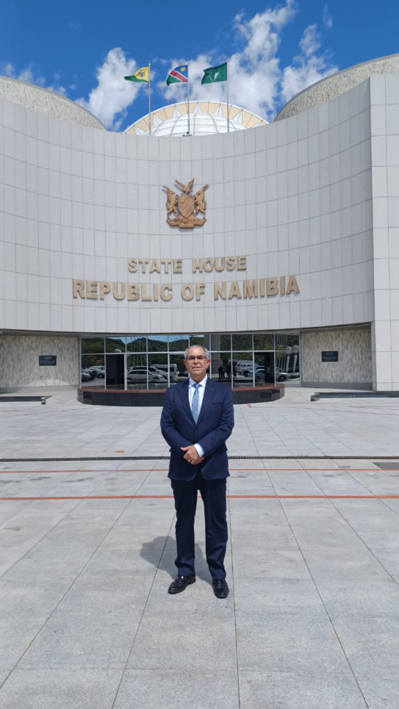 Foto do colaborador Cetro Samuel Mangerona na Missão Empresarial Namíbia GCSM 2024.