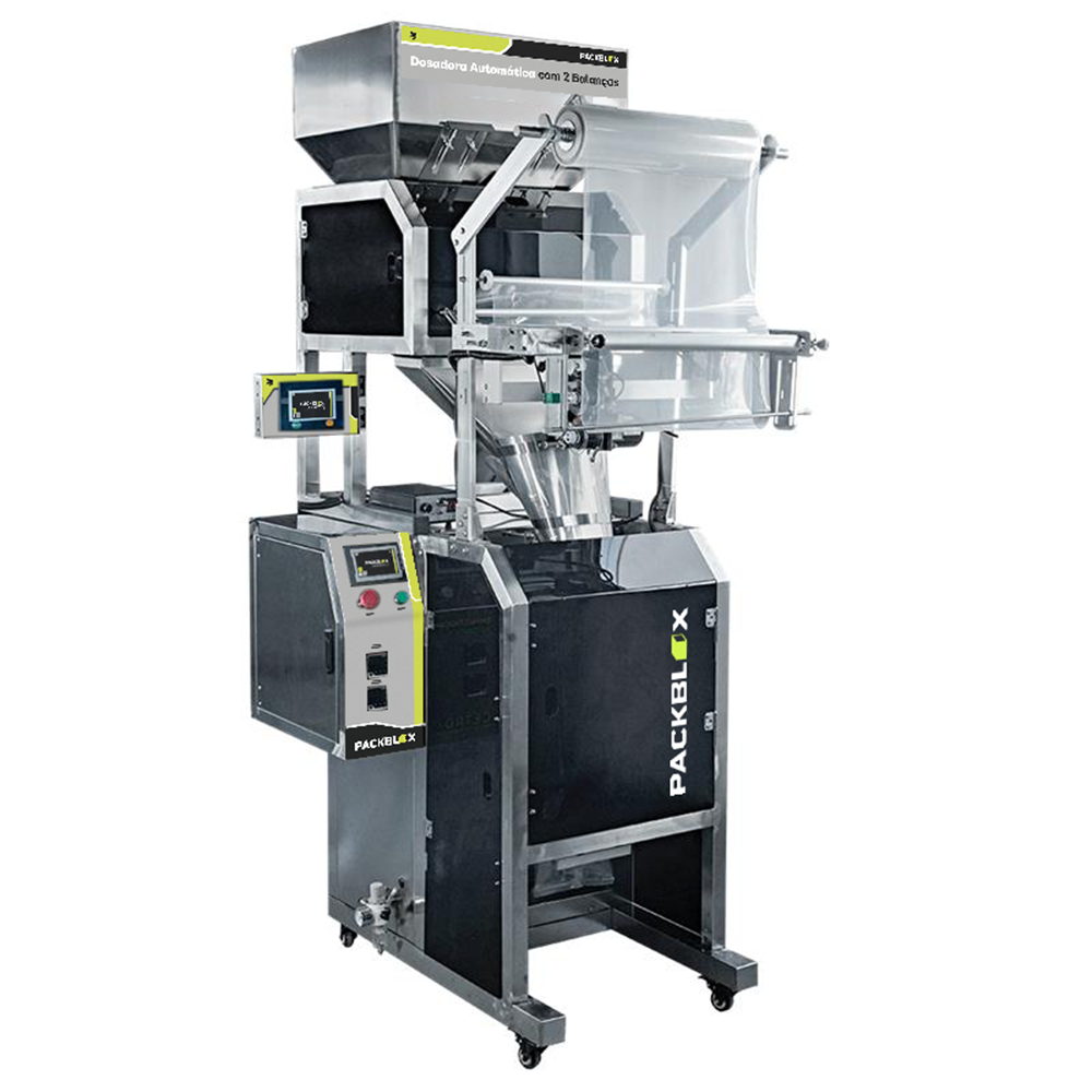 Imagens da Empacotadora Automática com 2 Balanças CAPM 420 W2-1500 LE.