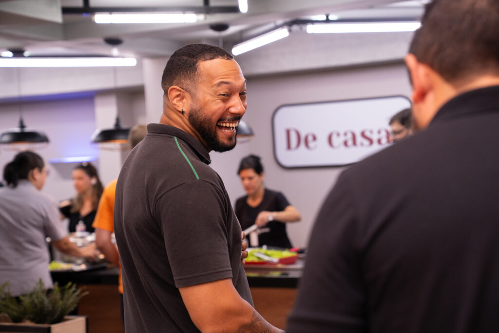 Fotografias dos colaboradores da Cetro no Almoço Italiano.