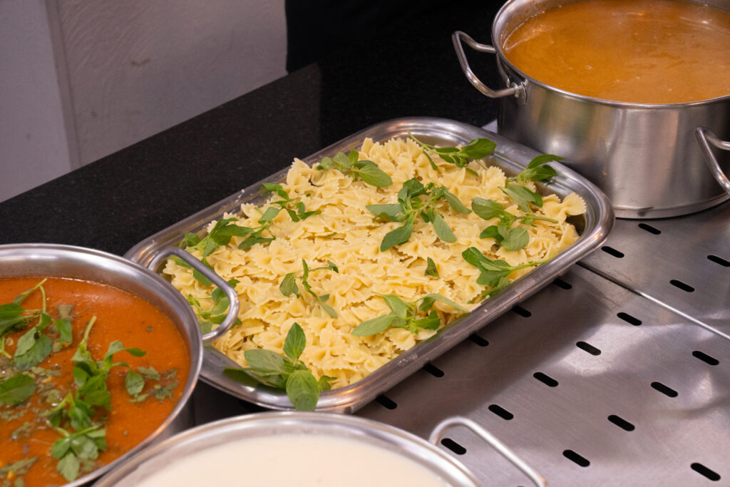 Fotografias dos pratos servidos no Almoço Italiano da Cetro.