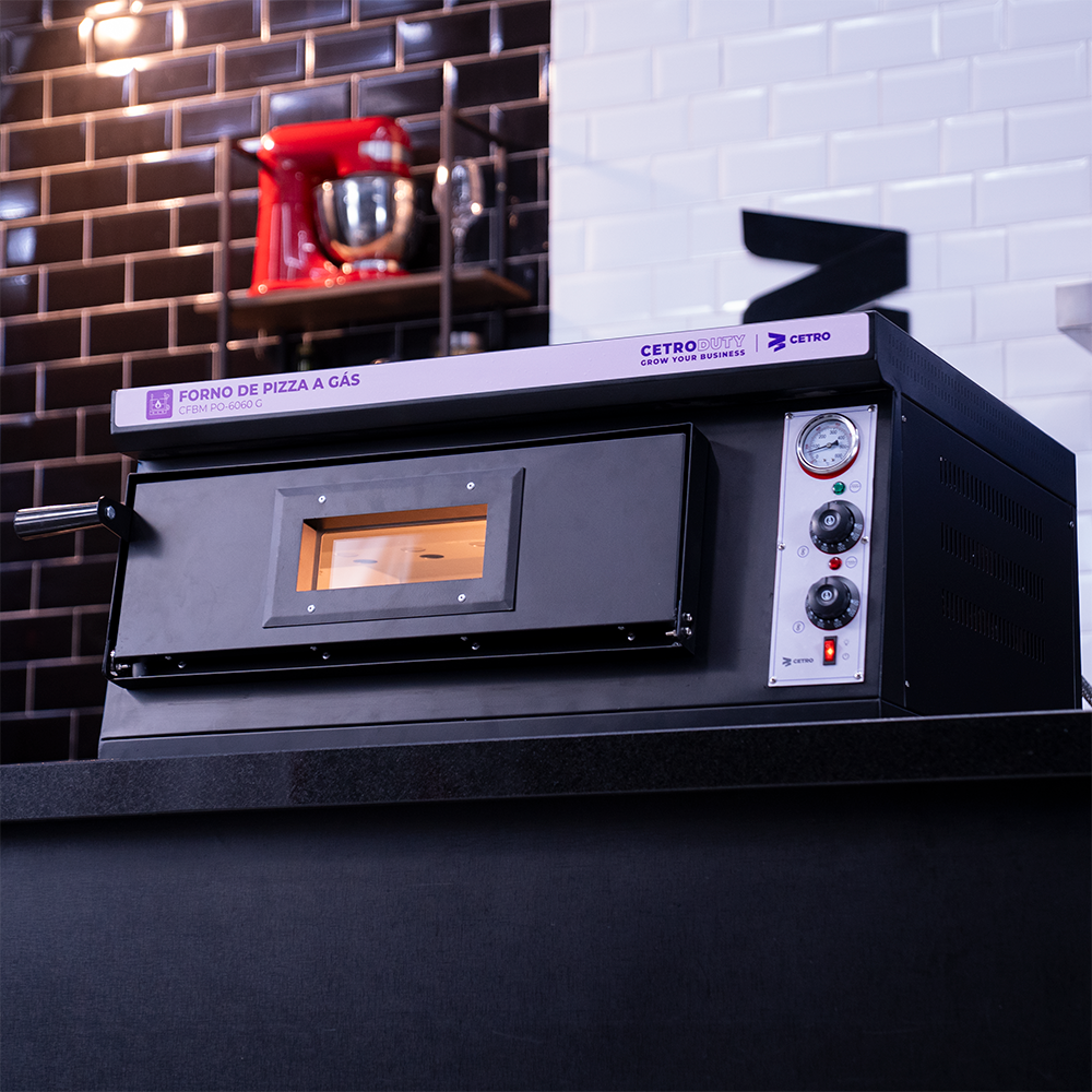 Fotografias dos Fornos de Pizza Elétricos da Cetro.