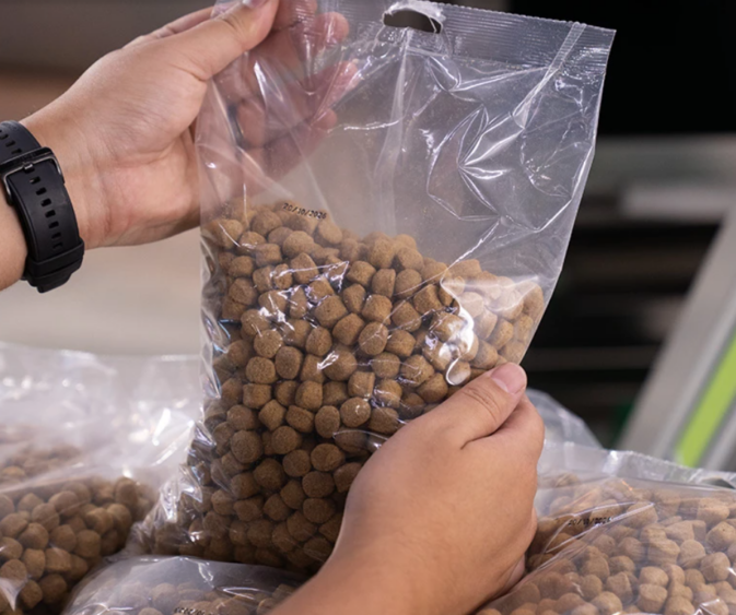Packblox: embalo fácil de ração pet