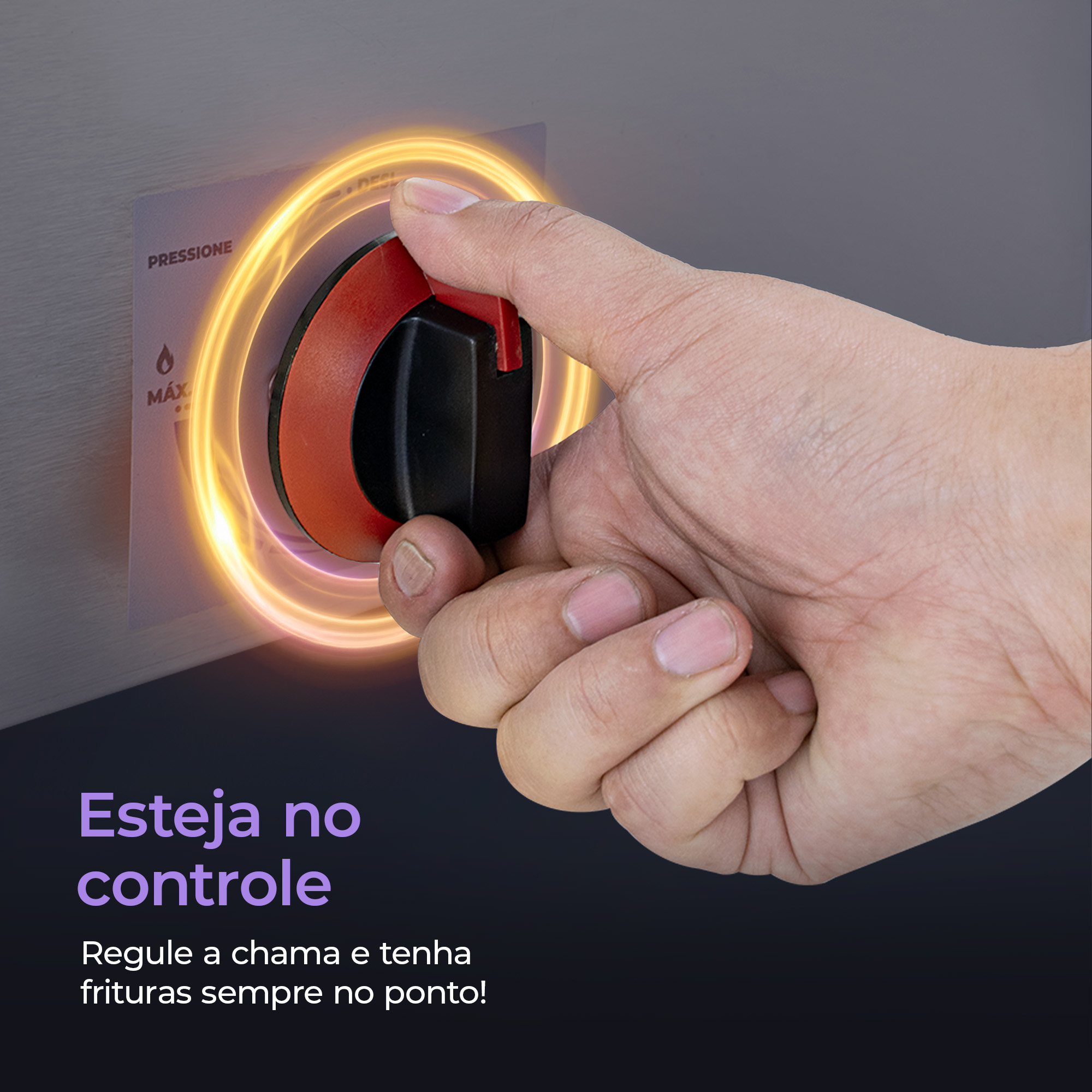 Fotografias das Fritadeiras Elétricas com 2 Cubas da Cetro e de alimentos fritos por elas.