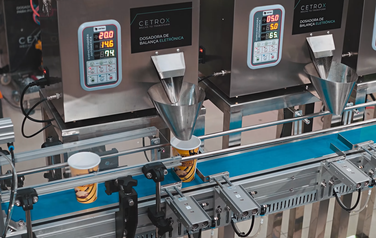 Automatize a dosagem de produtos em copos